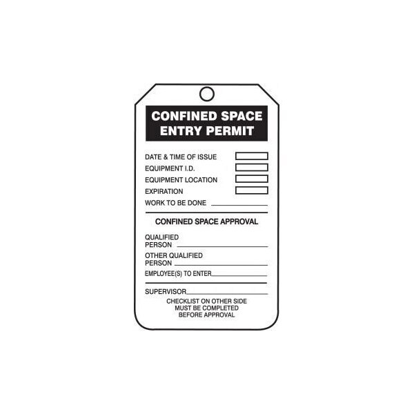 Accuform PF-Cardstock, 3-1/4 in Width, 1/4 in Height, , 5 PK - TCS319PTM