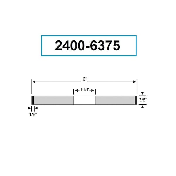 Hhip 6 X 3/8 X 1-1/4" D1A1 Diamond Wheel - 2400-6375