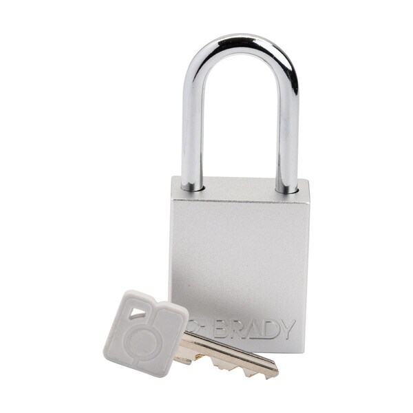 Brady Velocity Lockout Padlocks Aluminum 1.5in Shackle Clearance KD White - SDAL-WHT-38ST-KD