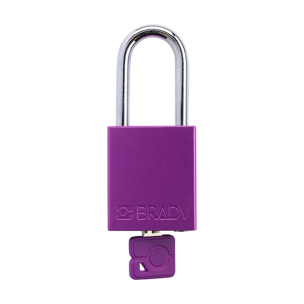 Brady Velocity Lockout Padlocks Aluminum 1.5in Shackle Clearance KD Purple - SDAL-PRP-38ST-KD