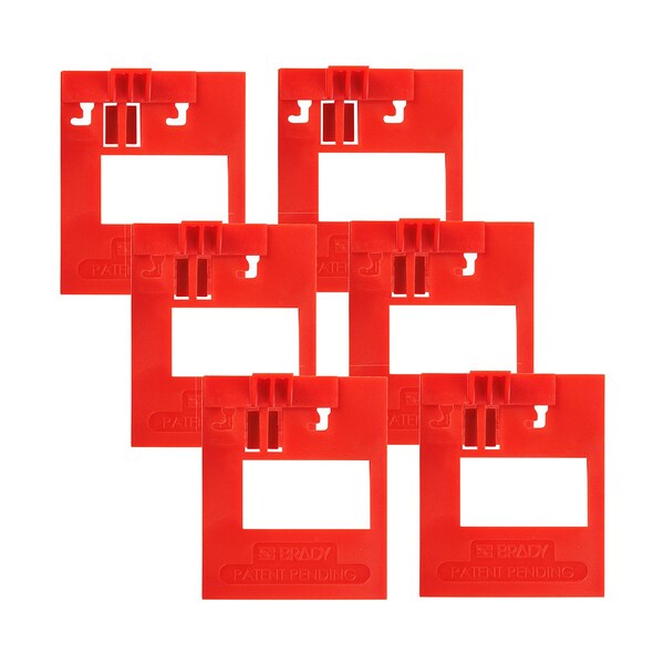 Brady Detachable Cleat for Clamp-On Circuit Breaker Lockout 480/600 Volt 6PK - 177595