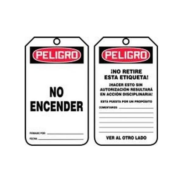 Accuform Danger, HS-Laminate, 3-1/4 in Width, 0.1 in Height, , 5 PK - SHMDT114LTM