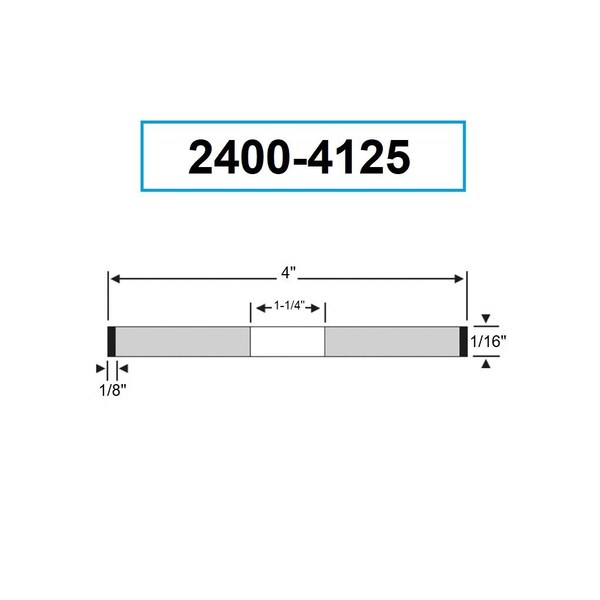 Hhip 4 X 1/8 X 1-1/4" D1A1 Diamond Wheel - 2400-4125