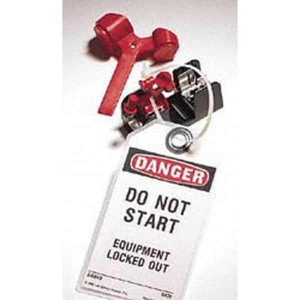 Brady Fuse Blockout Device, Plastic, 1/8 in Width, 3 5/16 in Height, , 6 PK - 65691