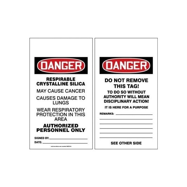Accuform PF-Cardstock, 3-1/4 in Width, 1/4 in Height, , 5 PK - MDT018PTM