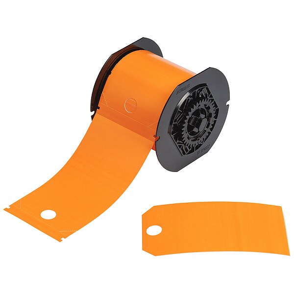 Brady Lockout Tags, 5-3/4" Label H, Orange - B30-255-851-ORNG