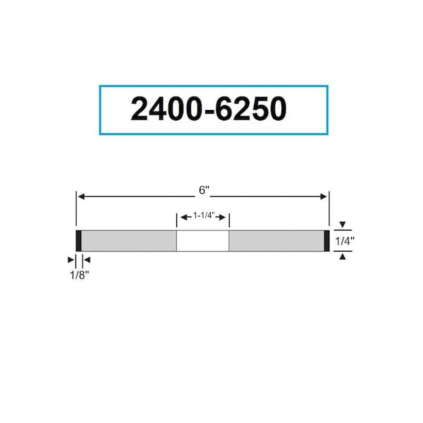 Hhip 6 X 1/4 X 1-1/4" D1A1 Diamond Wheel - 2400-6250