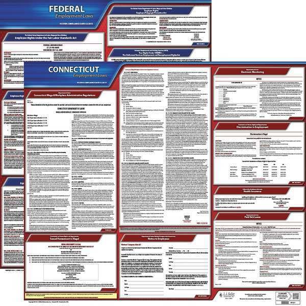 Jj Keller LaborLaw Poster, Fed/STA, CT, ENG, 20inH, 3yr - 100-CT-3