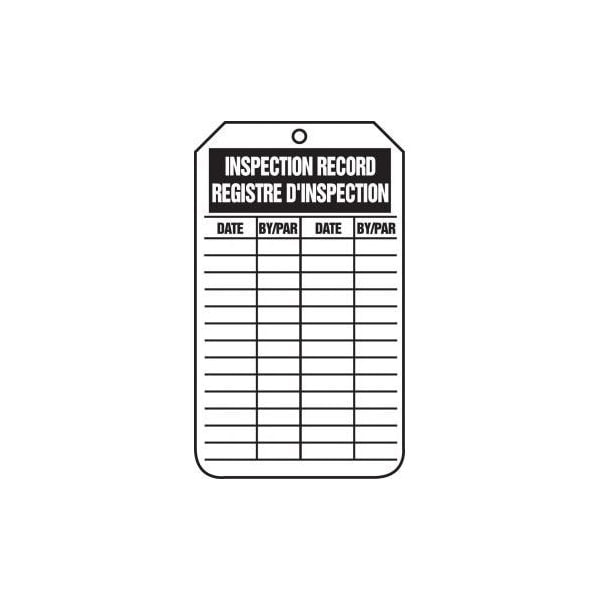Accuform Plastic, 1-1/2 in Width, 1.56 in Height, , 25 PK - TCF463CTP