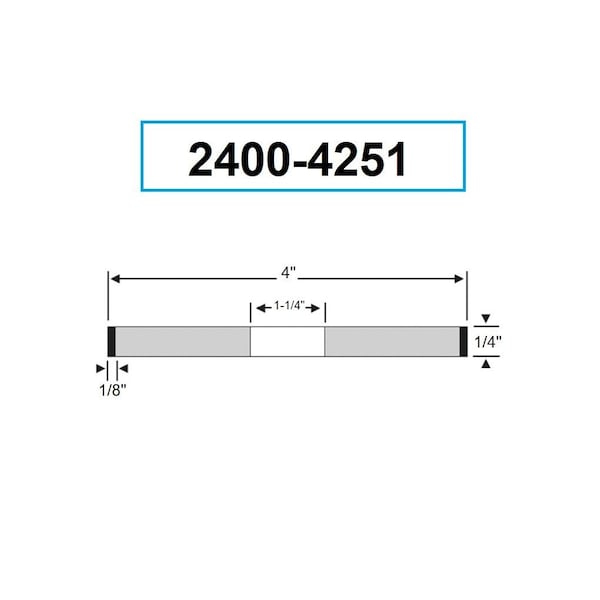 Hhip 4 X 1/4 X 1-1/4" D1A1 CBN Wheel - 2400-4251