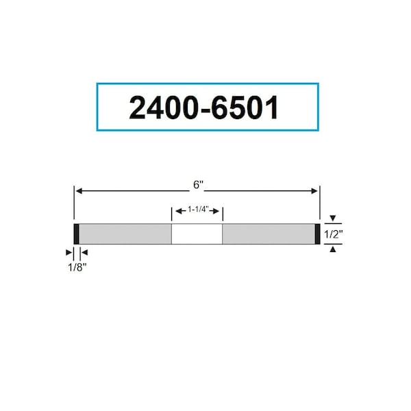 Hhip 6 X 1/2 X 1-1/4" D1A1 CBN Wheel - 2400-6501