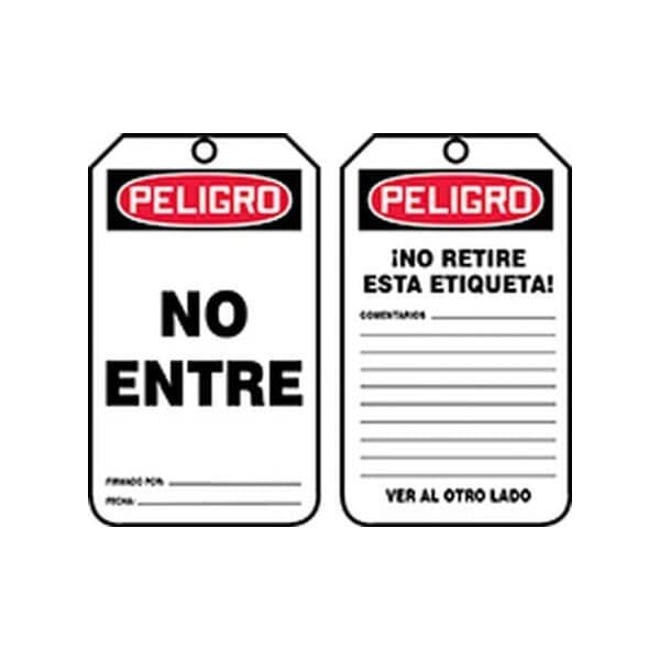 Accuform PF-Cardstock, 3-1/4 in Width, 1/4 in Height, , 25 PK - SHMDT187PTP
