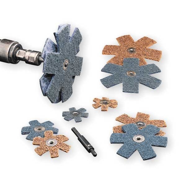 Scotch-Brite Abrasive Star, Al-Ox, 2in, Very Fine - 7000120970