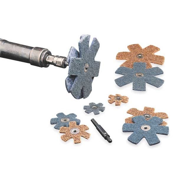 Scotch-Brite Abrasive Star, Al-Ox, 3in, Very Fine - 7000120971