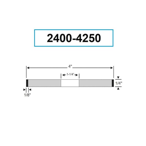 Hhip 4 X 1/4 X 1-1/4" D1A1 Diamond Wheel - 2400-4250