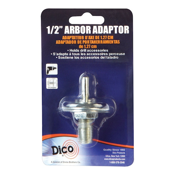 Dico Dico 1/4 in. X 3 in. L Round Arbor Adapter 1/4 in. Round 1 pc - 535-ARBOR
