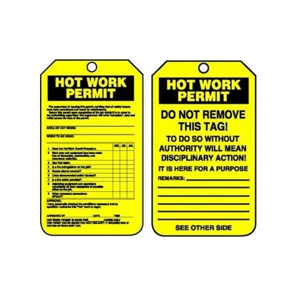 Accuform Danger, RP-Plastic, 3-1/4 in Width, 3/8 in Height, , 25 PK - TCS372CTP