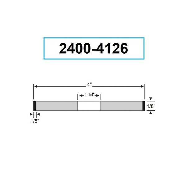 Hhip 4 X 1/8 X 1-1/4" D1A1 CBN Wheel - 2400-4126