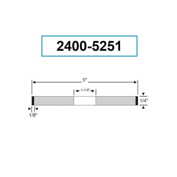 Hhip 5 X 1/4 X 1-1/4" D1A1 CBN Wheel - 2400-5251