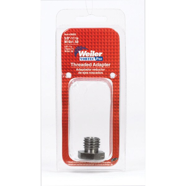 Weiler Weiler Vortec Pro 1 in. Assorted Threaded Adapter Metal 14000 rpm 1 pc - 36053