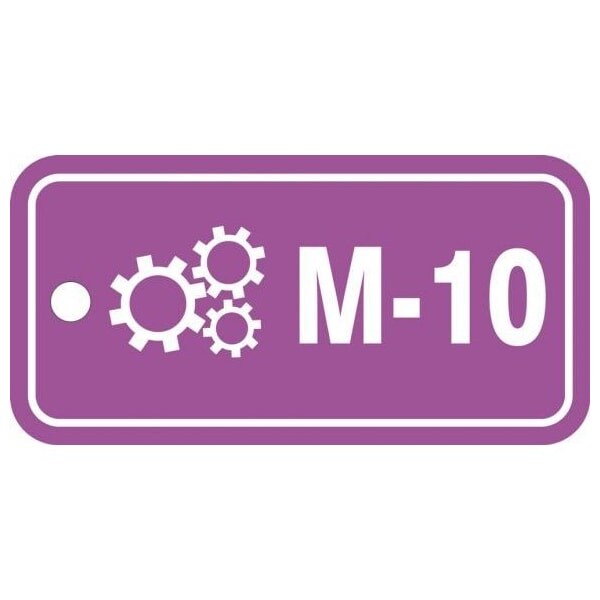 Accuform Energy Source ID Tag, M-10, 1.5inx3in, Plastic, 5PK - TDF610VPM