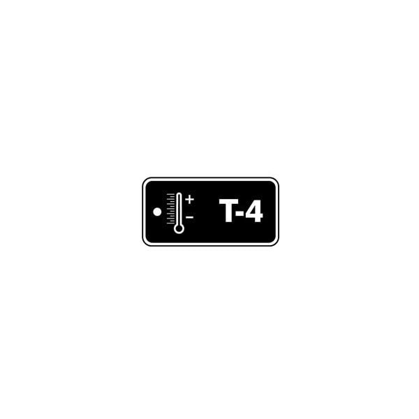 Accuform Energy Source ID Tag, T-4, 1.5inx3in, Adhesive Dura-Poly, 5PK - TDF804XVM