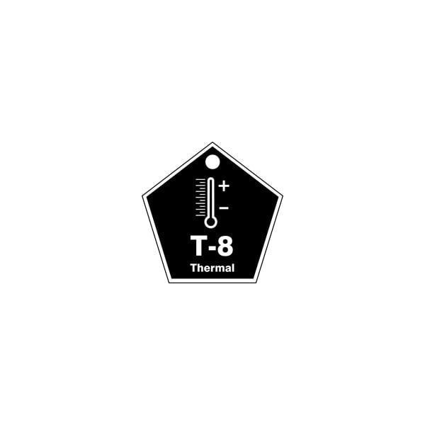 Accuform Energy Source ID Tag, T-8 THERMAL, 2.5in x 2.5in, Plastic, 5PK - TDK808VPM