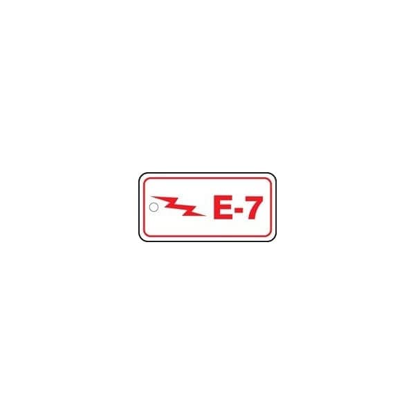 Accuform RP-Plastic, 3-7/8 in Width, 3/8 in Height, , 5 PK - TDF307VPM