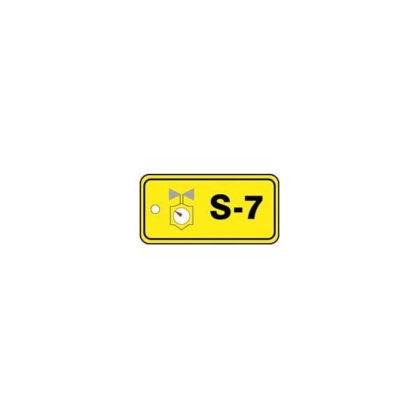 Accuform RP-Plastic, 3-1/4 in Width, 0.075 in Height, , 5 PK - TDJ307XVM