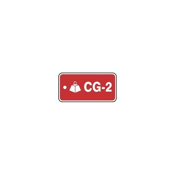 Accuform Plastic, 1-1/2 in Width, 1.56 in Height, , 5 PK - TDF102XVM