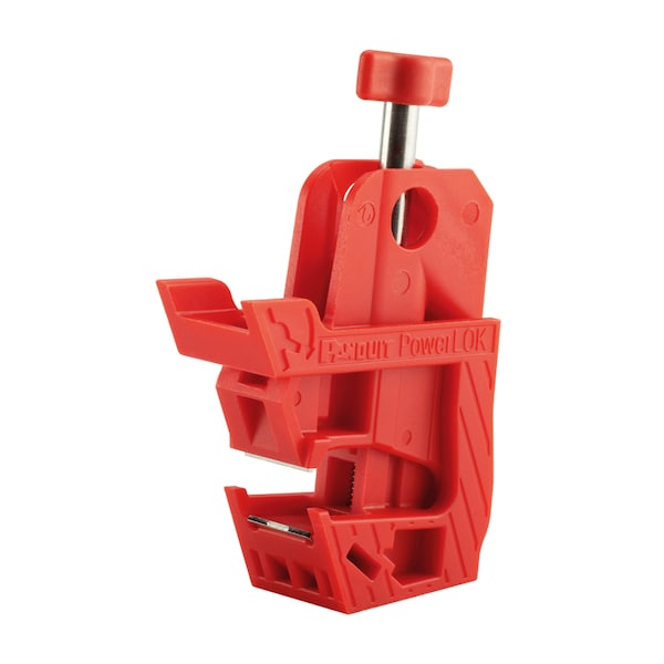Panduit Circuit Breaker Lockout, Red, 120/277V - PSL-PCBNT