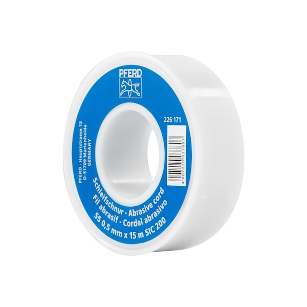 Pferd Abrasive cord, Diameter 0.02", 16 yd - Silicon Carbide - 200 Grit - 49900
