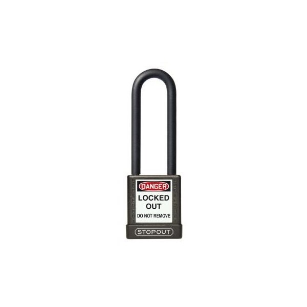 Accuform STOPOUT PLASTIC BODY ALUMINUM KDL736BK - KDL736BK