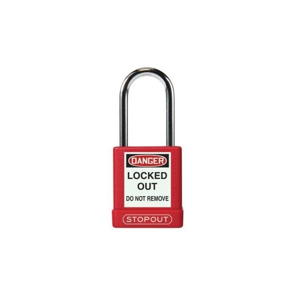 Accuform STOPOUT PLASTIC BODY ALUMINUM KDL891RD - KDL891RD