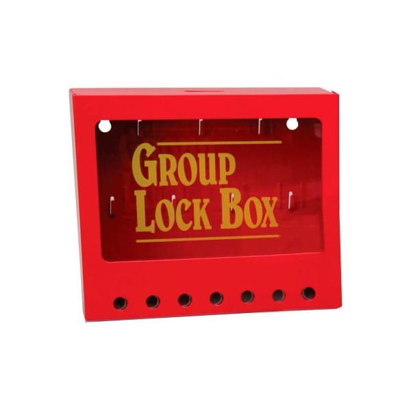 Brady Brady 105714 Metal Wall Mounted Lock Box, Steel, 8"W x 7"H - 105714