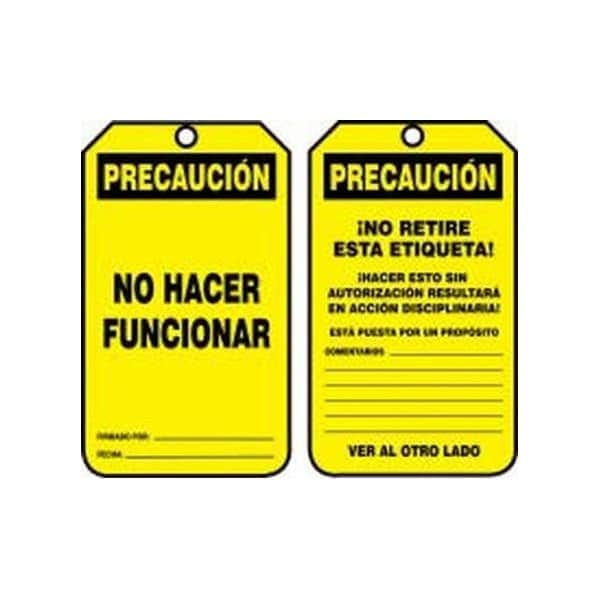 Accuform RP-Plastic, 3-1/4 in Width, 0.075 in Height, , 5 PK - SHMDT610LTM