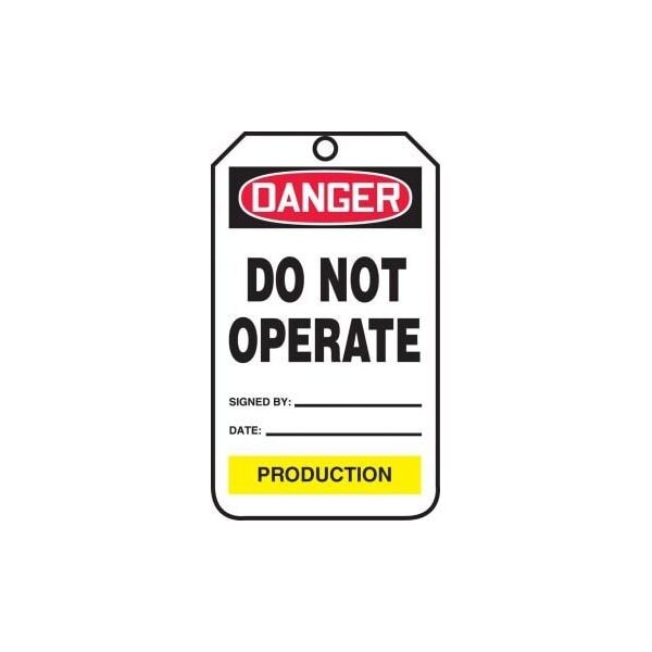 Accuform PF-Cardstock, 3-1/4 in Width, 1/4 in Height, , 25 PK - TPM112CTP