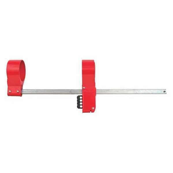 Master Lock Blind Flange Lockout, 14 to 24 in Pipe Sz - S3924