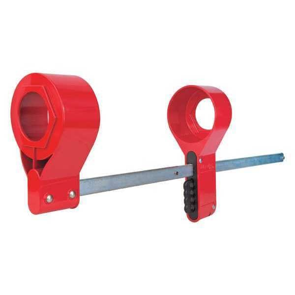 Master Lock Blind Flange Lockout, 14 to 24 in Pipe Sz - S3924