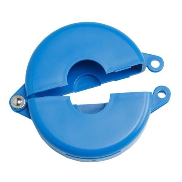 Brady Gate Valve Lockout, Fits Sz 2-1/2 to 5, Color: Blue - 65586