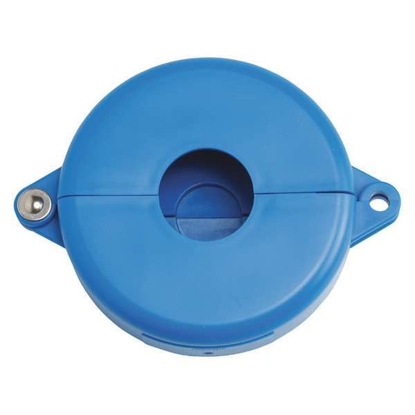 Brady Gate Valve Lockout, Fits Sz 2-1/2 to 5, Color: Blue - 65586
