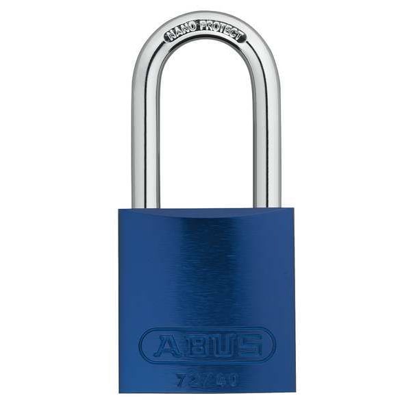 Abus Lockout Padlock, KA, Blue, 1-1/2"H, PK6 - 72 HB/40-40 KAX6 BLUE
