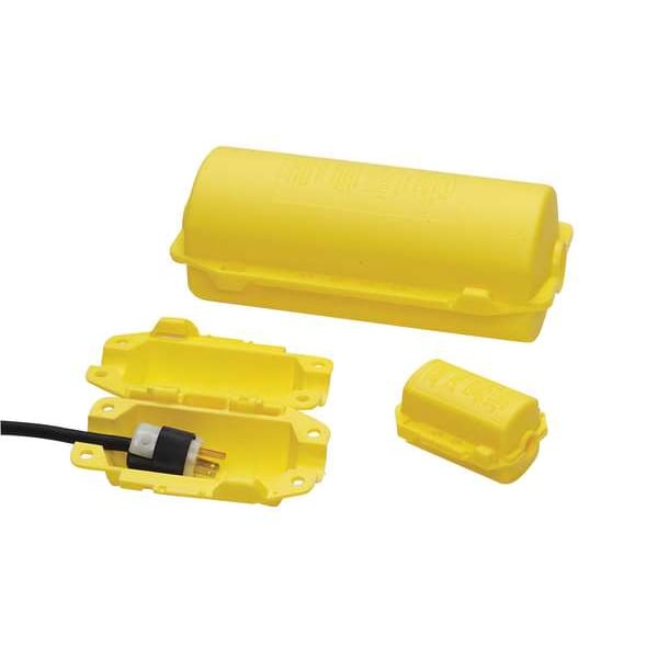 Hubbell Wiring Device-Kellems Plug Lockout, Yellow, 3/8In Shackle Dia. - HLD2
