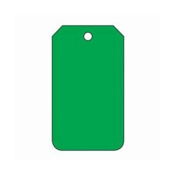 Accuform Safety Tags, BLANK GREEN, 5.75in x 3.25in, RP-Plastic, 25PK - MDT527PTP