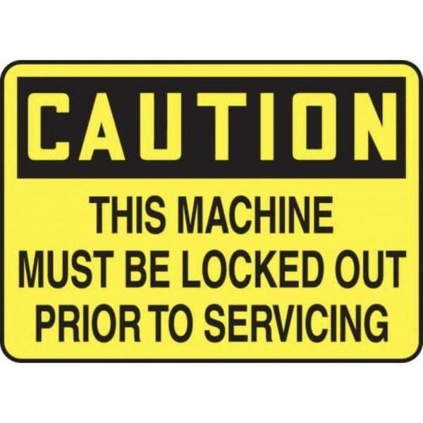 Accuform LOCKOUTTAGOUT SIGN 7 in  X 10 in  MLKT623XL - MLKT623XL