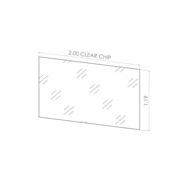 Kinter Plastic Adhesive Shelf Bin Tag Holder 1.18 in. H X 2 in. W - 107164-ACE