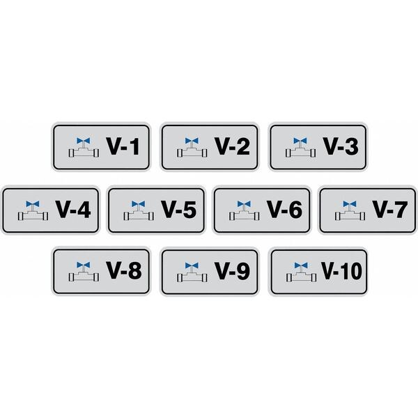 Accuform Energy Source ID Tag, No Header, vinyl, 3" Width, 1-1/2" Height, Write On Surface: No , 10 PK - TDJ420XVR