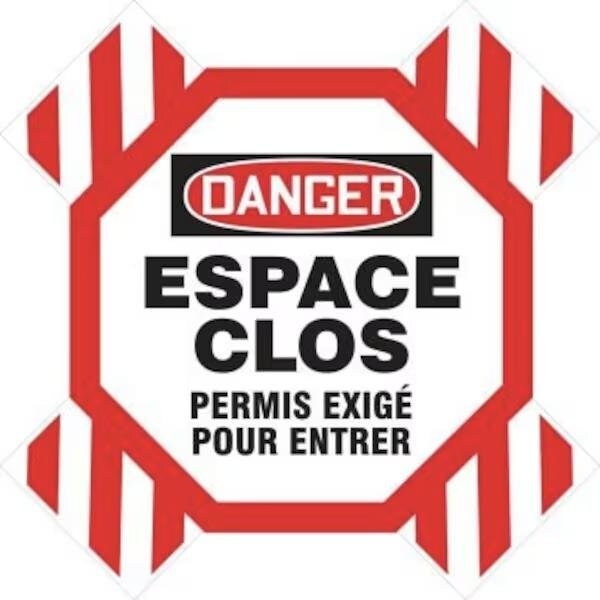 Accuform OSHA DANGER MANWAY CROSS BARRIER FRCXB633 - FRCXB633