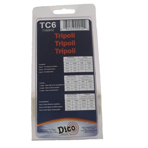 Dico Dico 7100912 Tripoli Buffing Compound for Use with Buffing Wheels; Brown - Brick - 7100912