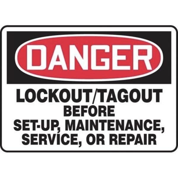 Accuform OSHA DANGER SAFETY SIGN LOCKOUTTAG MLKT017XV - MLKT017XV